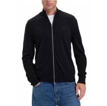 CALVIN KLEIN 100% MERINO FULL ZIP 14GG ΖΑΚΕΤΑ ΠΛΕΚΤΗ ΑΝΔΡΙΚΗ BLACK