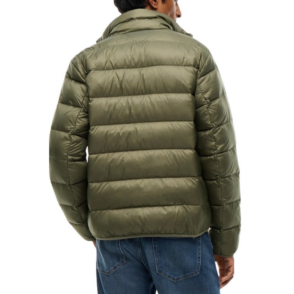TOMMY JEANS LIGHT DOWN JACKET EXT ΜΠΟΥΦΑΝ ΑΝΔΡΙΚΟ MILITARY GREEN