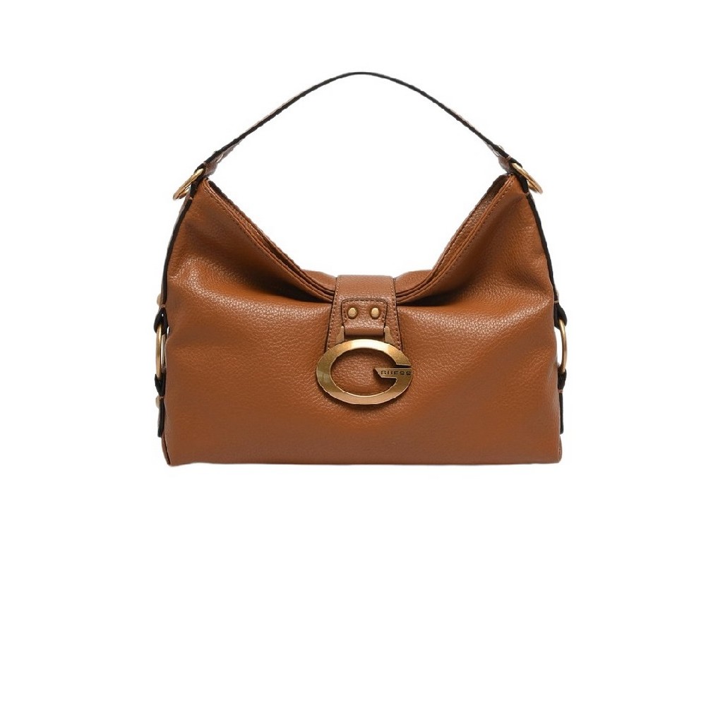 GUESS CAMDEN MINI SHOULDER BAG ΤΣΑΝΤΑ ΓΥΝΑΙΚΕΙΑ COGNAC