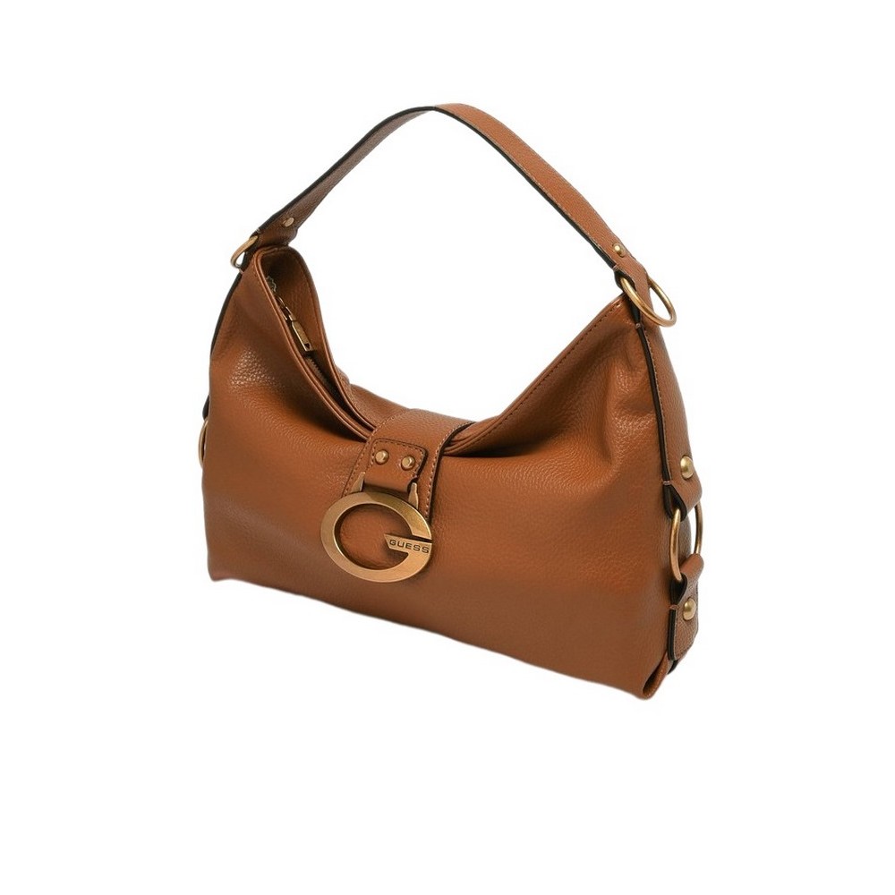 GUESS CAMDEN MINI SHOULDER BAG ΤΣΑΝΤΑ ΓΥΝΑΙΚΕΙΑ COGNAC