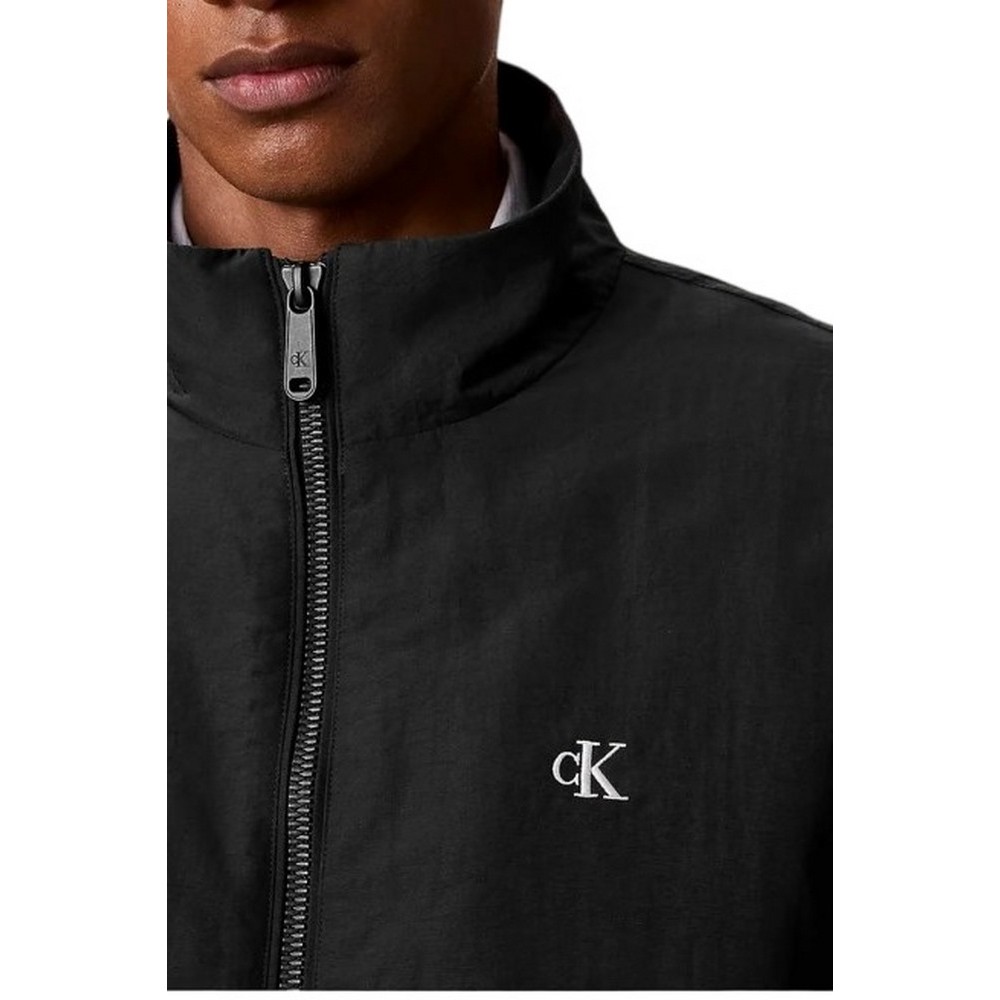 CALVIN KLEIN JEANS LS PADDED NYLON HARRINGTON JACKET ΜΠΟΥΦΑΝ ΑΝΔΡΙΚΟ BLACK