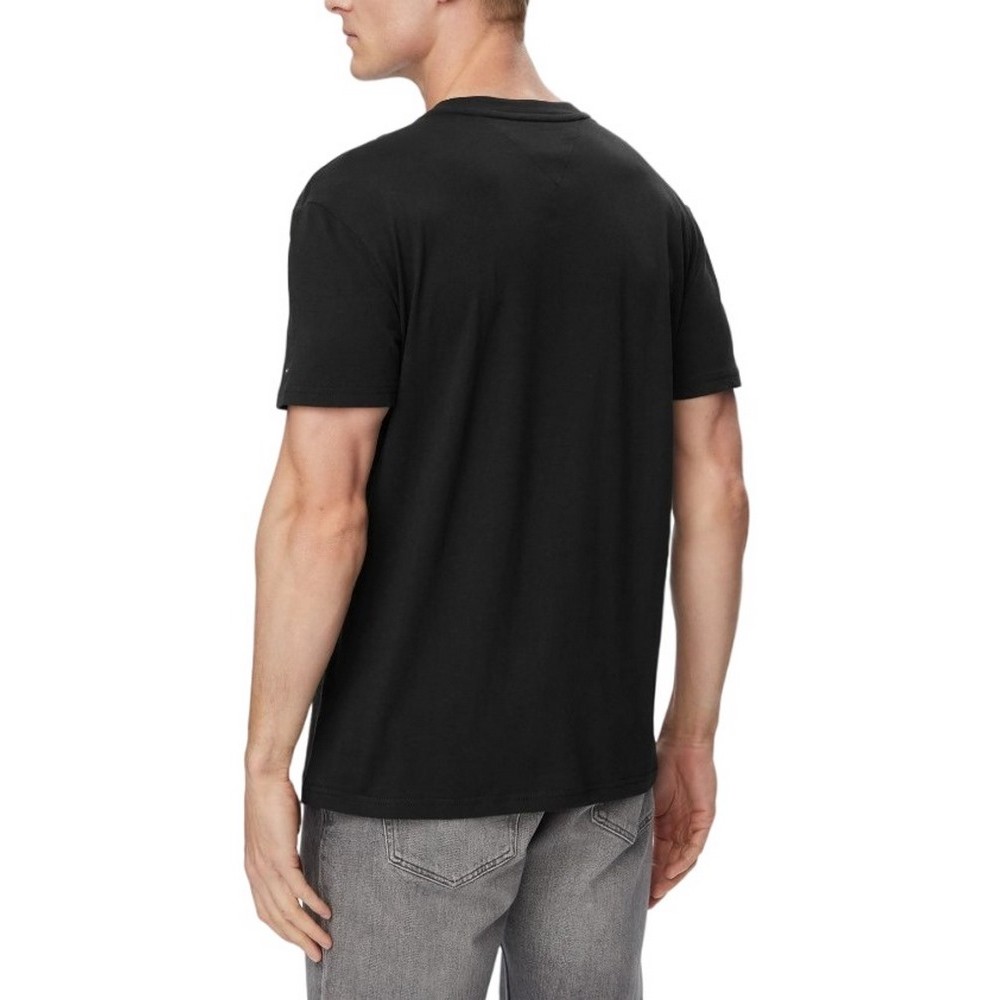 TOMMY JEANS  REG PHOTO FLAG T-SHIRT ΜΠΛΟΥΖΑ ΑΝΔΡΙΚΗ BLACK