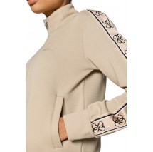 GUESS BRITNEY FULL ZIP SWEATSHIRT ΖΑΚΕΤΑ ΦΟΥΤΕΡ ΓΥΝΑΙΚΕΙΑ BEIGE