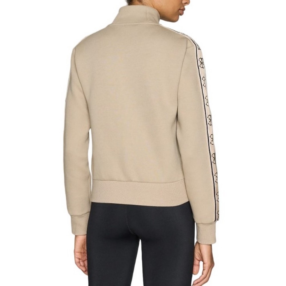 GUESS BRITNEY FULL ZIP SWEATSHIRT ΖΑΚΕΤΑ ΦΟΥΤΕΡ ΓΥΝΑΙΚΕΙΑ BEIGE