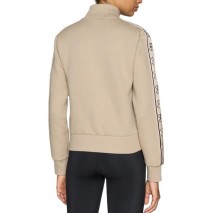 GUESS BRITNEY FULL ZIP SWEATSHIRT ΖΑΚΕΤΑ ΦΟΥΤΕΡ ΓΥΝΑΙΚΕΙΑ BEIGE
