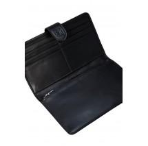 CALVIN KLEIN SNAP PASSPORT LONGFOLD WALLET ΠΟΡΤΟΦΟΛΙ ΓΥΝΑΙΚΕΙΟ BLACK