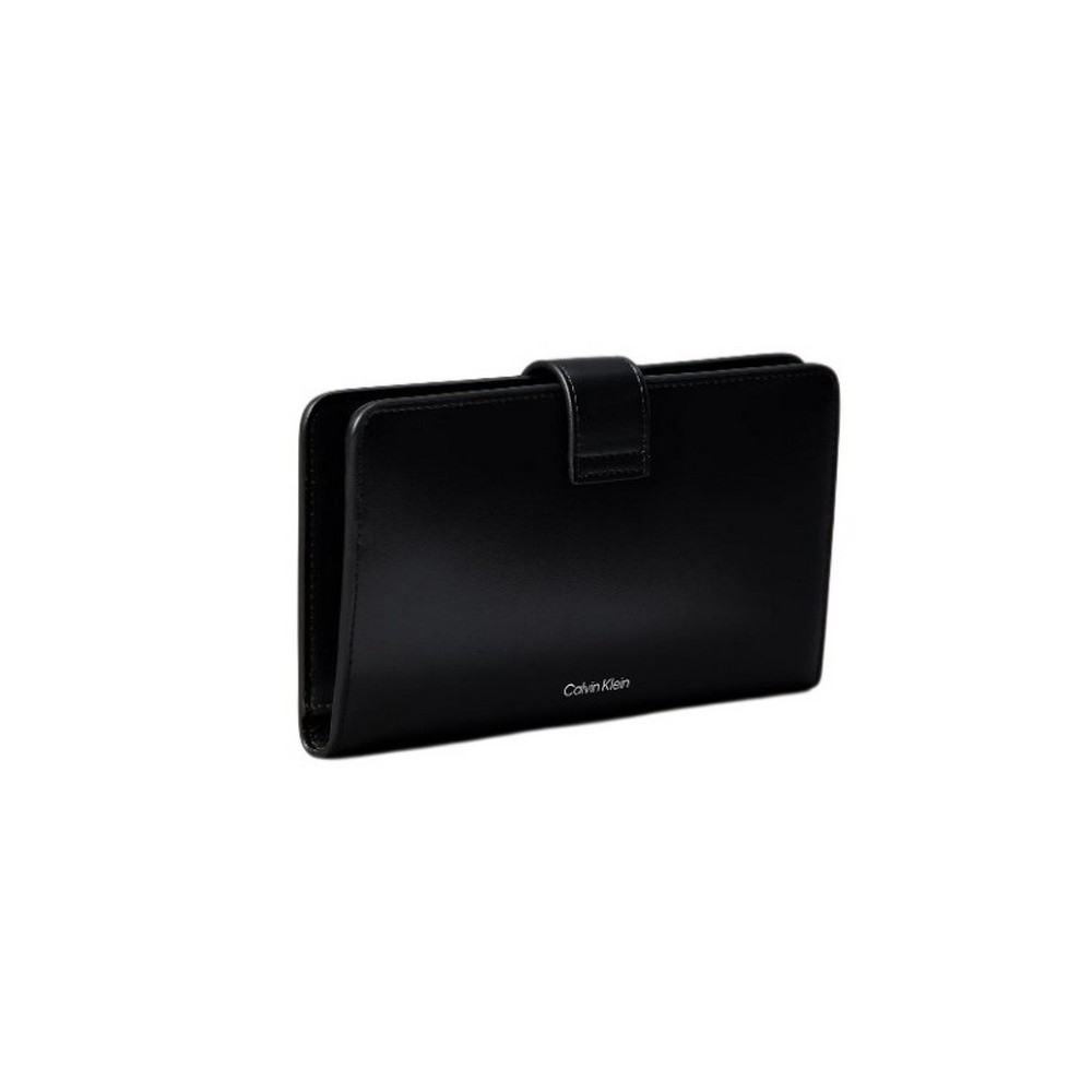 CALVIN KLEIN SNAP PASSPORT LONGFOLD WALLET ΠΟΡΤΟΦΟΛΙ ΓΥΝΑΙΚΕΙΟ BLACK