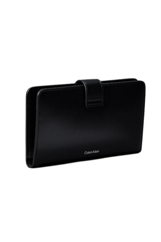 CALVIN KLEIN SNAP PASSPORT LONGFOLD WALLET ΠΟΡΤΟΦΟΛΙ ΓΥΝΑΙΚΕΙΟ BLACK