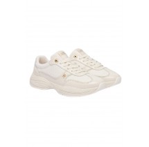 TOMMY HILFIGER MODERN RUNNER SHINY LEATHER ΠΑΠΟΥΤΣΙ ΓΥΝΑΙΚΕΙΟ BEIGE