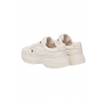 TOMMY HILFIGER MODERN RUNNER SHINY LEATHER ΠΑΠΟΥΤΣΙ ΓΥΝΑΙΚΕΙΟ BEIGE