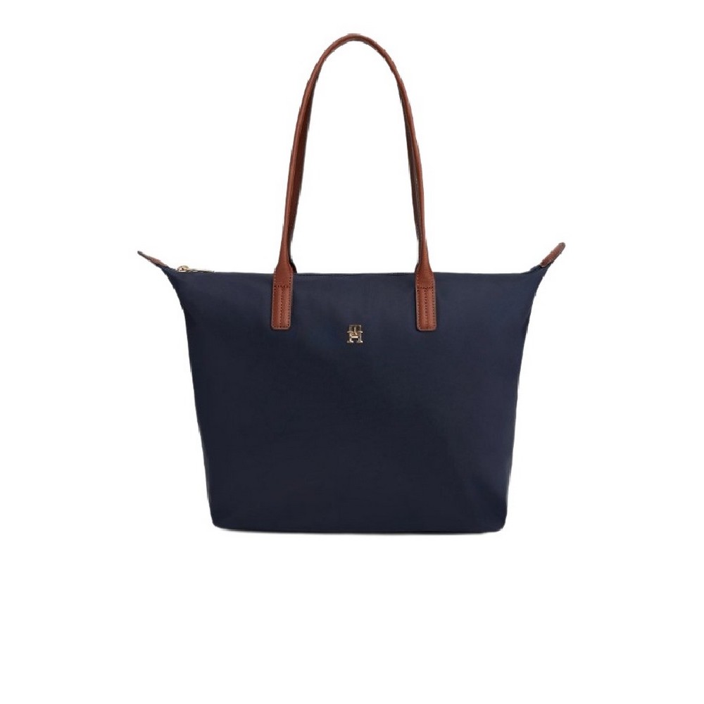 TOMMY HILFIGER POPETTE TOTE ΤΣΑΝΤΑ ΓΥΝΑΙΚΕΙΑ NAVY
