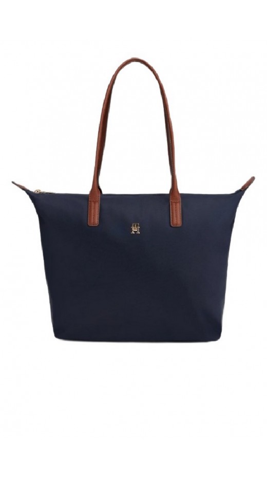 TOMMY HILFIGER POPETTE TOTE ΤΣΑΝΤΑ ΓΥΝΑΙΚΕΙΑ NAVY