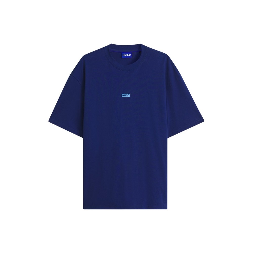 HUGO BOSS NALONO JERSEY T-SHIRT ΜΠΛΟΥΖΑ ΑΝΔΡΙΚΗ DARK BLUE