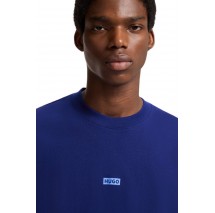 HUGO BOSS NALONO JERSEY T-SHIRT ΜΠΛΟΥΖΑ ΑΝΔΡΙΚΗ DARK BLUE