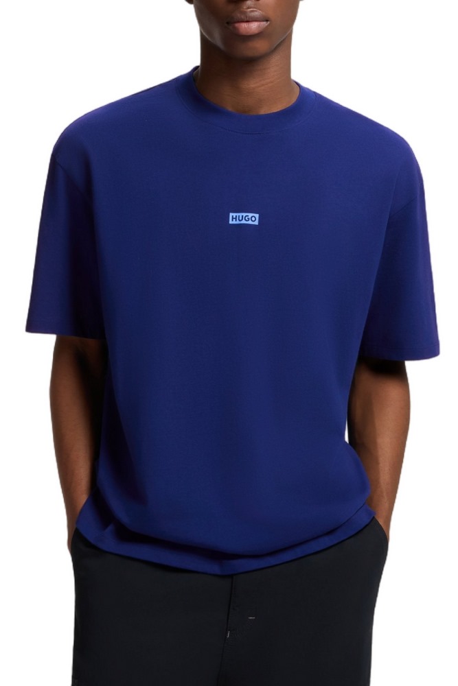 HUGO BOSS NALONO JERSEY T-SHIRT ΜΠΛΟΥΖΑ ΑΝΔΡΙΚΗ DARK BLUE