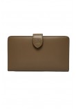 CALVIN KLEIN SNAP PASSPORT LONGFOLD WALLET ΠΟΡΤΟΦΟΛΙ ΓΥΝΑΙΚΕΙΟ TAUPE