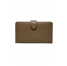 CALVIN KLEIN SNAP PASSPORT LONGFOLD WALLET ΠΟΡΤΟΦΟΛΙ ΓΥΝΑΙΚΕΙΟ TAUPE