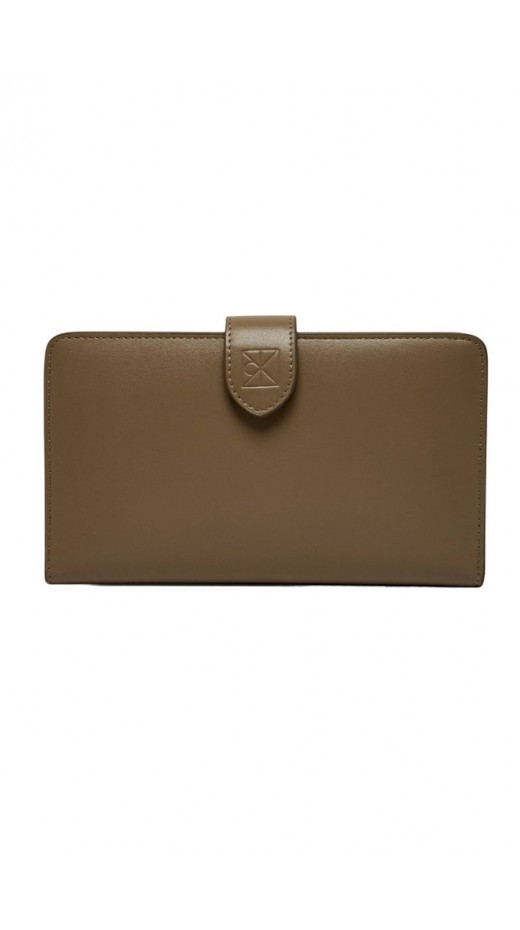 CALVIN KLEIN SNAP PASSPORT LONGFOLD WALLET ΠΟΡΤΟΦΟΛΙ ΓΥΝΑΙΚΕΙΟ TAUPE