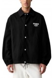 HUGO BOSS BIYO CASUAL JACKET ΜΠΟΥΦΑΝ ΑΝΔΡΙΚΟ BLACK
