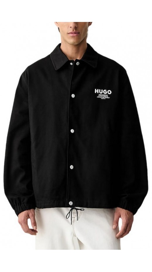 HUGO BOSS BIYO CASUAL JACKET ΜΠΟΥΦΑΝ ΑΝΔΡΙΚΟ BLACK