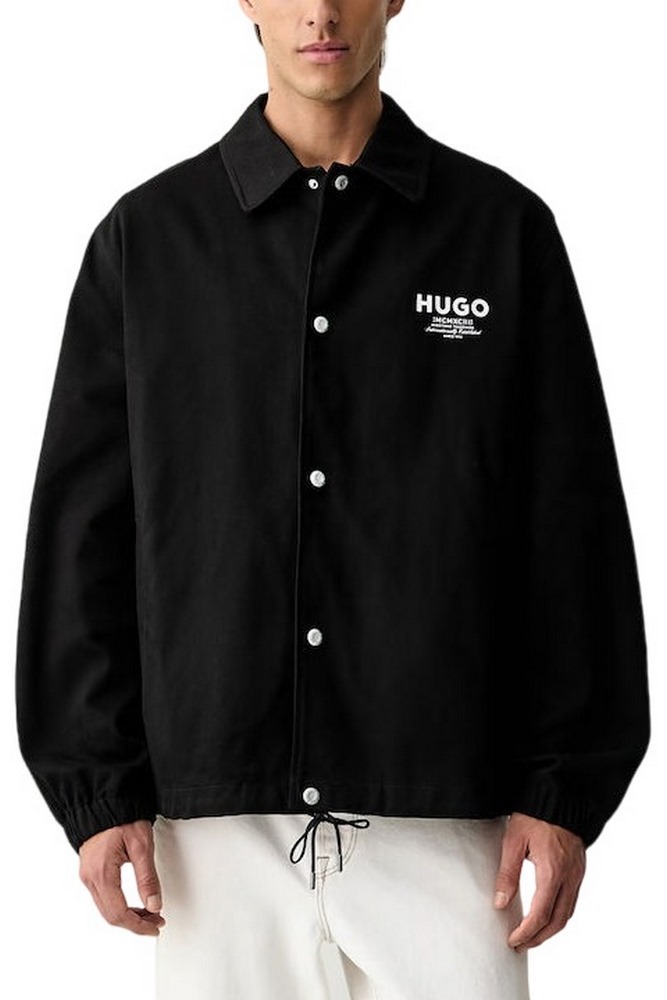 HUGO BOSS BIYO CASUAL JACKET ΜΠΟΥΦΑΝ ΑΝΔΡΙΚΟ BLACK