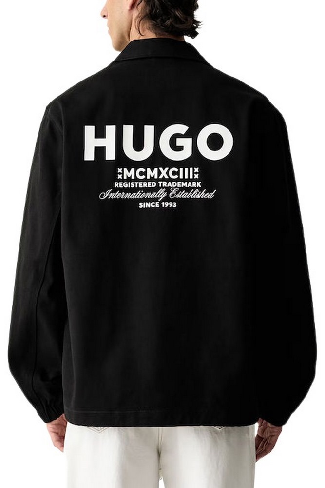 HUGO BOSS BIYO CASUAL JACKET ΜΠΟΥΦΑΝ ΑΝΔΡΙΚΟ BLACK
