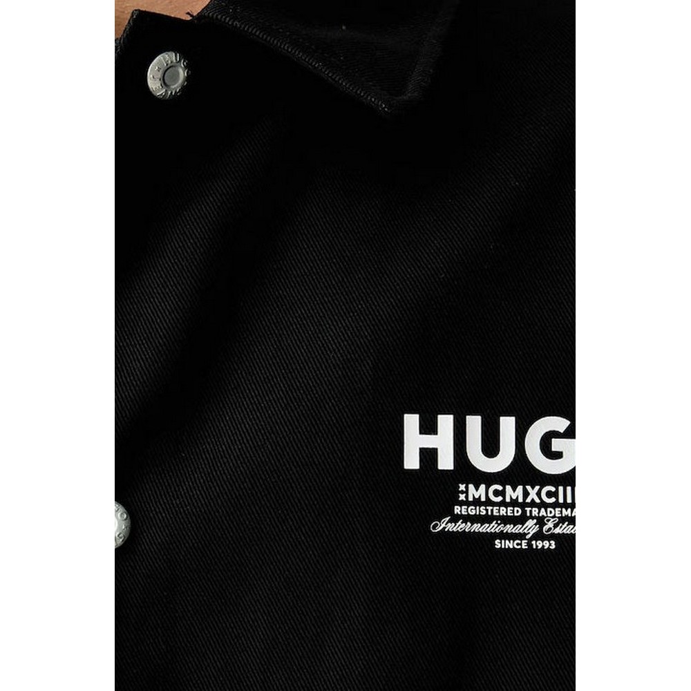 HUGO BOSS BIYO CASUAL JACKET ΜΠΟΥΦΑΝ ΑΝΔΡΙΚΟ BLACK