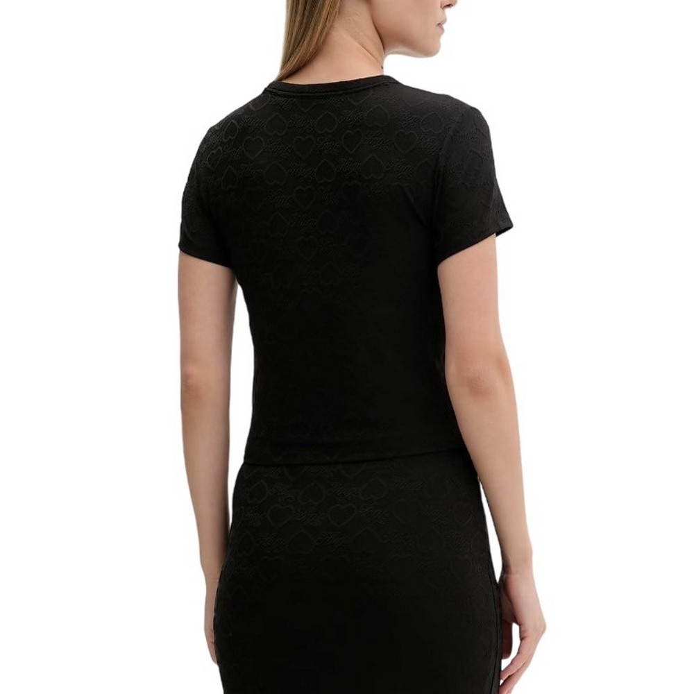 HUGO BOSS JERSEY T-SHIRT DAPPLESS B ΤΟΠ ΓΥΝΑΙΚΕΙΟ BLACK