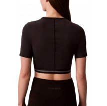 CALVIN KLEIN PERFORMANCE ICON SPORT SS TEE WITH WB ΤΟΠ ΜΠΛΟΥΖΑ ΓΥΝΑΙΚΕΙΑ BLACK