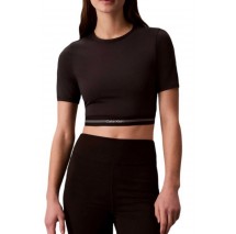 CALVIN KLEIN PERFORMANCE ICON SPORT SS TEE WITH WB ΤΟΠ ΜΠΛΟΥΖΑ ΓΥΝΑΙΚΕΙΑ BLACK