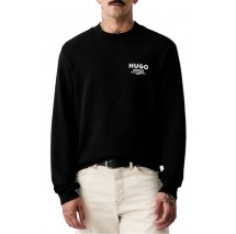HUGO BOSS NESPON JERSEY SWEATSHIRT ΜΠΛΟΥΖΑ ΦΟΥΤΕΡ ΑΝΔΡΙΚΗ BLACK