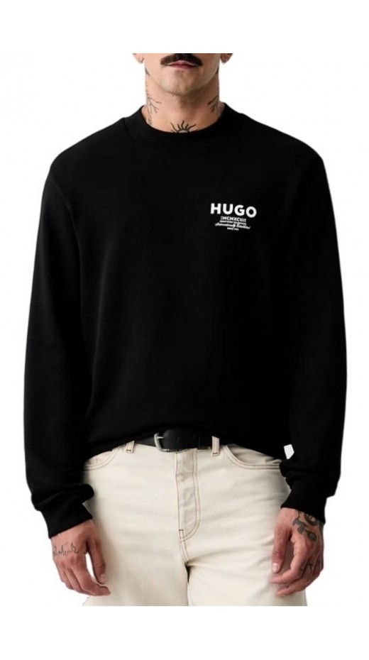 HUGO BOSS NESPON JERSEY SWEATSHIRT ΜΠΛΟΥΖΑ ΦΟΥΤΕΡ ΑΝΔΡΙΚΗ BLACK