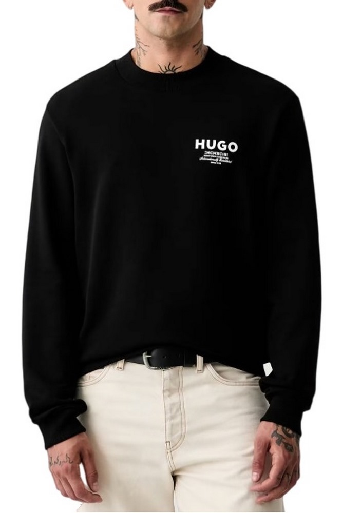 HUGO BOSS NESPON JERSEY SWEATSHIRT ΜΠΛΟΥΖΑ ΦΟΥΤΕΡ ΑΝΔΡΙΚΗ BLACK