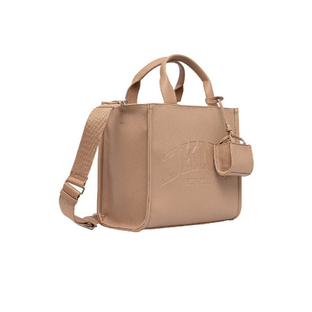 DKNY HADLEE MD TOTE HANDBAG R53AAR57 ΤΣΑΝΤΑ ΓΥΝΑΙΚΕΙΑ BEIGE