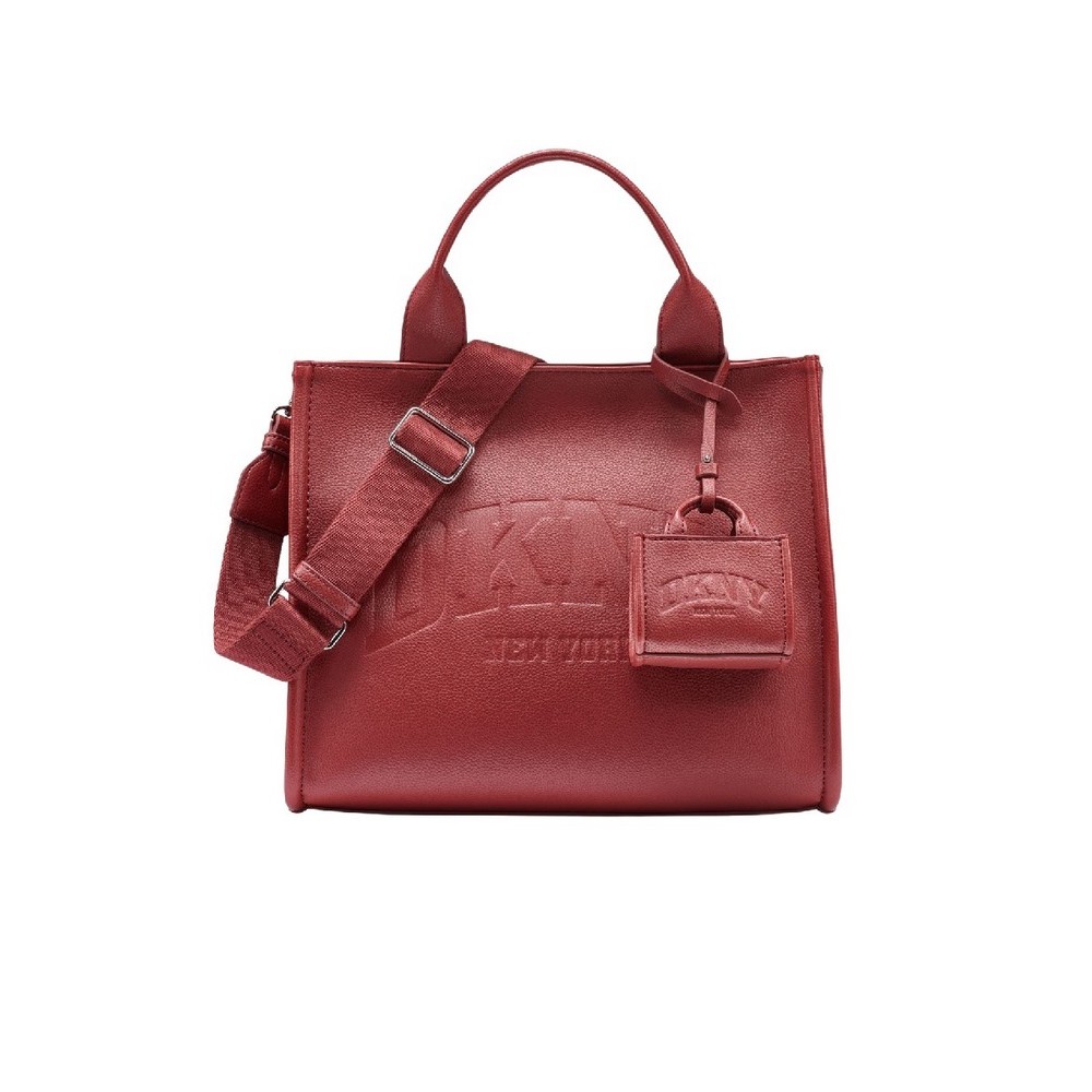 DKNY HADLEE MD TOTE HANDBAG R53AAR57 ΤΣΑΝΤΑ ΓΥΝΑΙΚΕΙΑ BORDEAUX