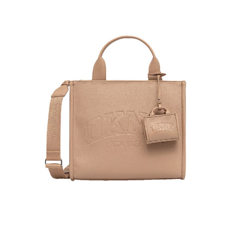 DKNY HADLEE MD TOTE HANDBAG R53AAR57 ΤΣΑΝΤΑ ΓΥΝΑΙΚΕΙΑ BEIGE