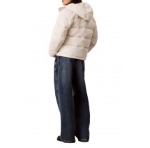 CALVIN KLEIN JEANS SHINE MW CLASSIC PUFFER ΜΠΟΥΦΑΝ ΓΥΝΑΙΚΕΙΟ ECRU