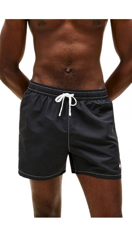 TOMMY JEANS MEDIUM DRAWSTRING SOLID ΜΑΓΙΟ ΑΝΔΡΙΚΟ BLACK