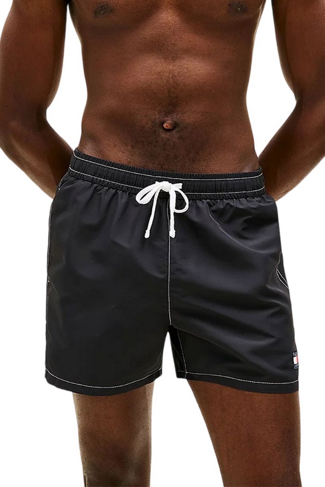 TOMMY JEANS MEDIUM DRAWSTRING SOLID ΜΑΓΙΟ ΑΝΔΡΙΚΟ BLACK