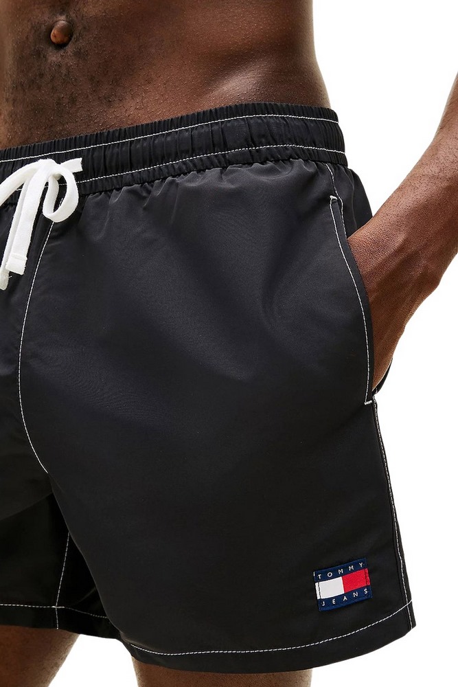 TOMMY JEANS MEDIUM DRAWSTRING SOLID ΜΑΓΙΟ ΑΝΔΡΙΚΟ BLACK