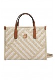 TOMMY HILFIGER CITY MINI TOTE ΤΣΑΝΤΑ ΓΥΝΑΙΚΕΙΑ NEUTRAL