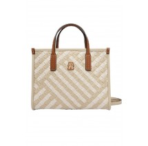TOMMY HILFIGER CITY MINI TOTE ΤΣΑΝΤΑ ΓΥΝΑΙΚΕΙΑ NEUTRAL