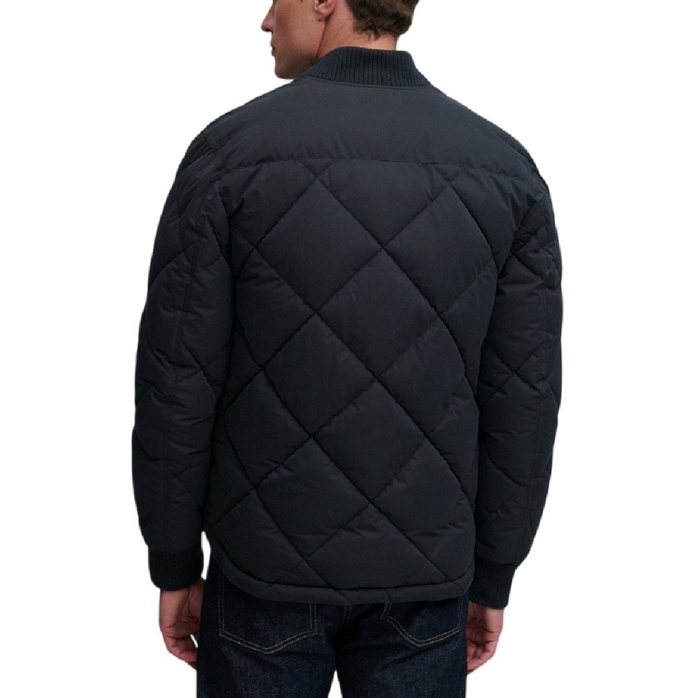 SUPERDRY DIAMOND QUILT JACKET ΜΠΟΥΦΑΝ ΑΝΔΡΙΚΟ NAVY