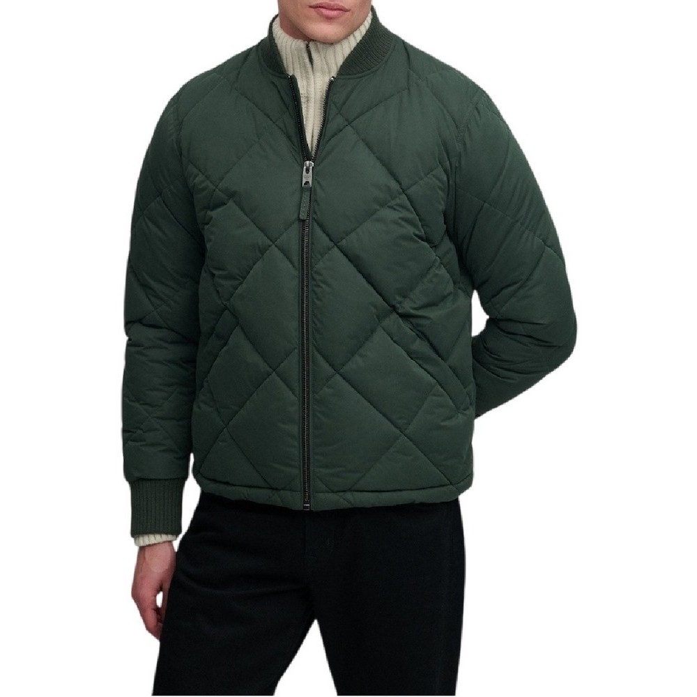 SUPERDRY DIAMOND QUILT JACKET ΜΠΟΥΦΑΝ ΑΝΔΡΙΚΟ FOREST GREEN