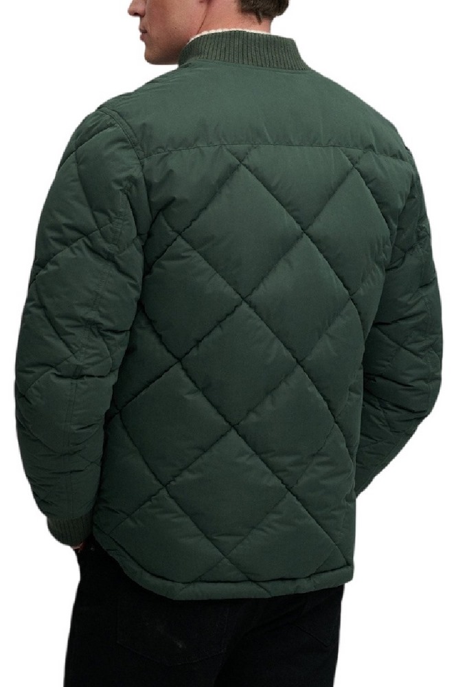 SUPERDRY DIAMOND QUILT JACKET ΜΠΟΥΦΑΝ ΑΝΔΡΙΚΟ FOREST GREEN