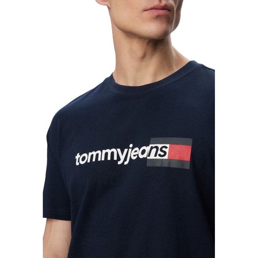 TOMMY JEANS REG ENTRY DNA T-SHIRT ΜΠΛΟΥΖΑ ΑΝΔΡΙΚΗ NAVY