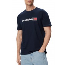 TOMMY JEANS REG ENTRY DNA T-SHIRT ΜΠΛΟΥΖΑ ΑΝΔΡΙΚΗ NAVY