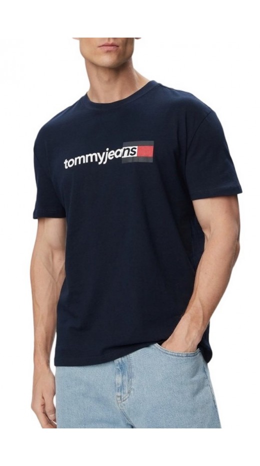 TOMMY JEANS REG ENTRY DNA T-SHIRT ΜΠΛΟΥΖΑ ΑΝΔΡΙΚΗ NAVY