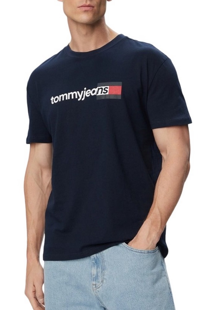 TOMMY JEANS REG ENTRY DNA T-SHIRT ΜΠΛΟΥΖΑ ΑΝΔΡΙΚΗ NAVY