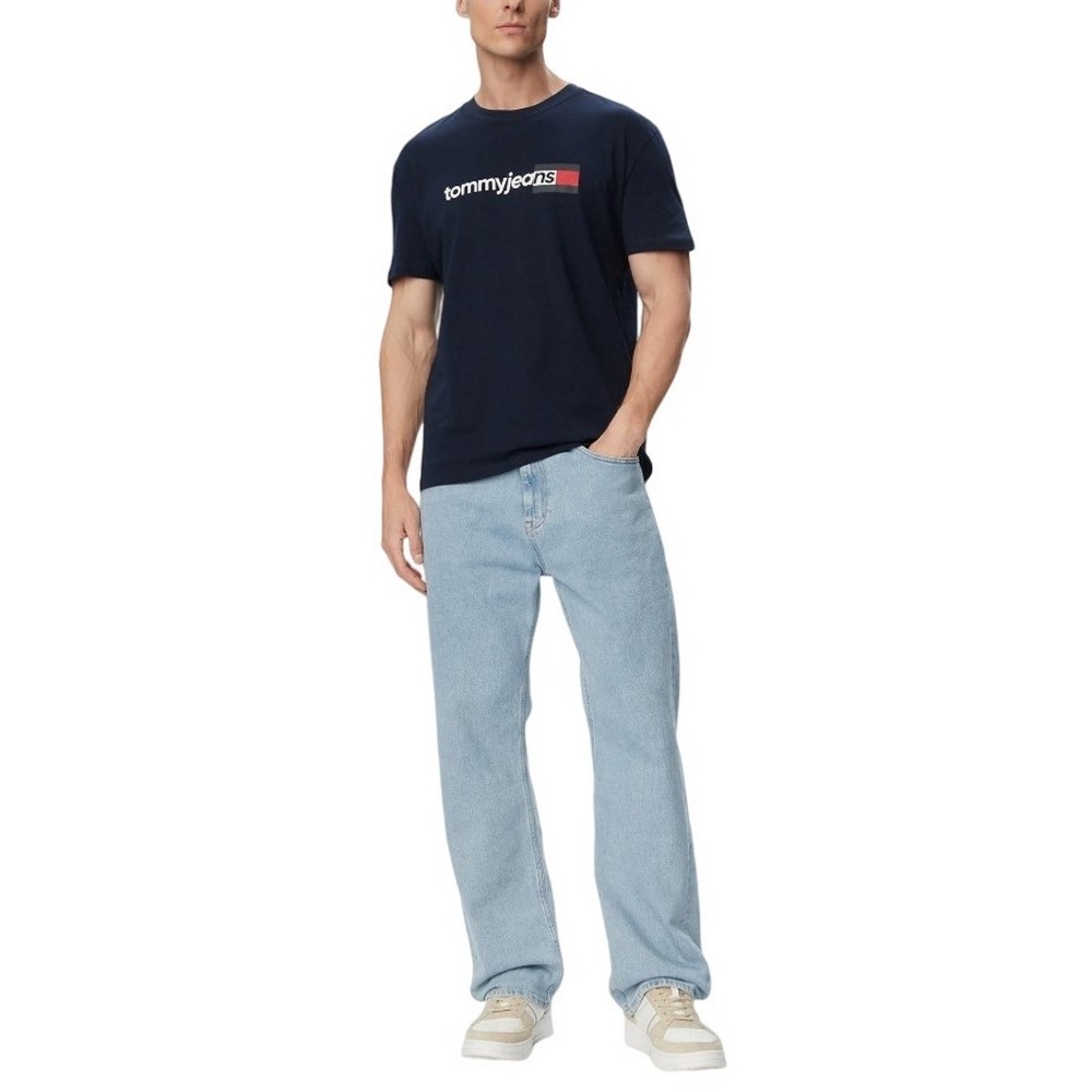 TOMMY JEANS REG ENTRY DNA T-SHIRT ΜΠΛΟΥΖΑ ΑΝΔΡΙΚΗ NAVY
